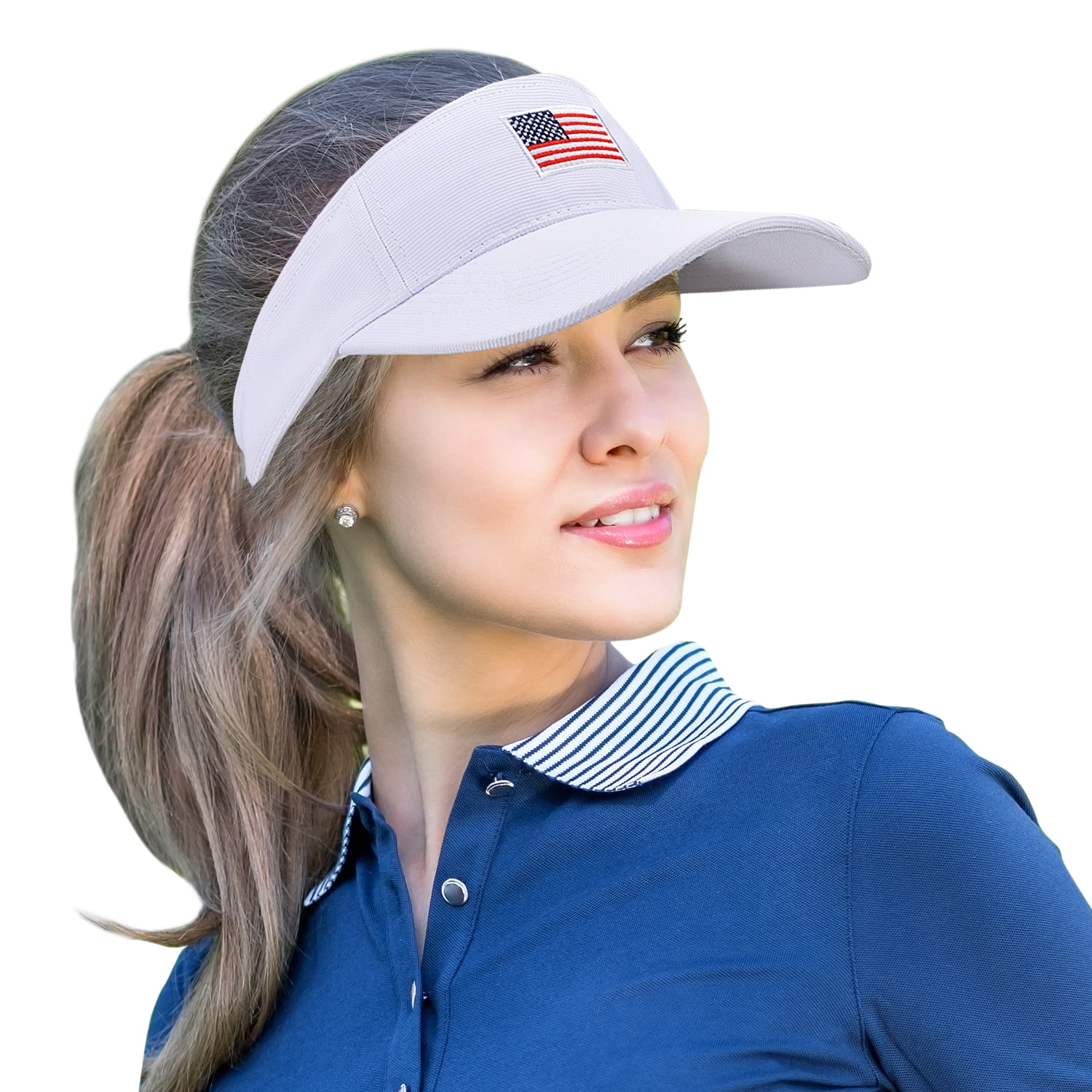 Unisex American Flag Sun Hat Adjustable 