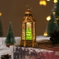 thumbnail image 5 of FastXmas Christmas Snow Globe Lantern Swirling Glitter, Lighted Christmas Decorations Indoor Light Up Musical Lantern Holiday Decor Gift, Forest House Scene, Christmas Festival Decoration, 5 of 6