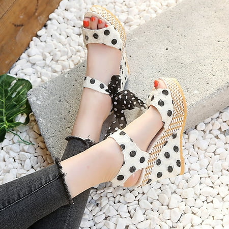 

Zpanxa Womens Sandals Summer Womens Wedge Heel High Heels Fish Mouth Metal Buckle Womens Sandals Wedge Sandals for Women White 39