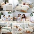 thumbnail image 5 of Thanksgiving Pumpkin 4 Piece Duvet Cover Set California King Size Fall Maple Leaf Soft Bedding Set Comforter Cover, 1 Duvet Cover 1 Flat Sheets and 2 Pillowcases, 5 of 9