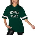 thumbnail image 2 of Women's Gameday Couture Green Michigan State Spartans Until Kickoff Rhinestone Fashion T-Shirt, 2 of 6