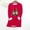 #228-Red, variant on Wowcloth Women's Thermal Shirt with Christmas Print, Fleece Lined for Warmth, Long Sleeve Round Neck Fitted Design for Autumn Winter and Daily Wear