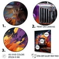 thumbnail image 3 of Designart "Furious Expressionist Monster Truck" Truck Canvas Art Print, 3 of 7