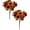 Orange*2Pcs, variant on Artificial Fall Flowers Bouquet for Decoration, Sunflower Peony Chrysanthemum Mixed, Fall Fake Silk Flower Arrangements Faux for Home Indoor Office Wedding Bride Bouquets Fall,1pc,5.9x12.59"
