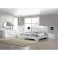 thumbnail image 3 of Best Master Madrid Leather- Like Fabric Cal King Platform Bed in Off White, 3 of 3