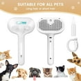 thumbnail image 7 of Cat Steam Brush, 3 In 1 Steamy Cat Brush with Release Button and Tank, Anti-Static Pet Spray Hair Removal Comb, Rechargeable Dog Steam Comb for Furry Pet, 7 of 7