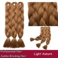 thumbnail image 2 of Ombre Jumbo Braiding Hair Extensions High Temperature Synthetic Twist Hair Multiple Colored Hair, 2 of 5