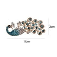 thumbnail image 4 of Ayyufe Brooch Pin Shiny Lovely Women Fashion Peacock Shape Collar Pin for Wedding, 4 of 7