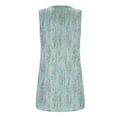 thumbnail image 5 of Wycnly Tank Top for Women Workout Tops Loose Fit Lightweight Pleated Tunic Blouses Trendy Floral Print Sleeveless Shirt Girls Sleeveless Shirt, 5 of 5