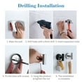 thumbnail image 2 of Amdohai 5PCS Bathroom Hardware Set Towel Bar Toilet Paper Holder 2 Hooks, 2 of 9