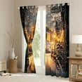 thumbnail image 3 of Castle Fairy Princess Castle Black Out Curtains for Children Teens Adults,Happy Winter Xmas Curtains Pack of 2 (42x63 Each),Merry Christmas Bedroom Curtains,Super Cozy Room Decor, 3 of 6