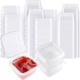 thumbnail image 1 of CUITING 50 Pcs Small Hinged Sauce Pots  1oz Small Plastic Pots with Lids  25ml Mini Takeaway Pots for Deli  Portion Controll  Sauce Cups  Condiments  Meal Prep, 1 of 7