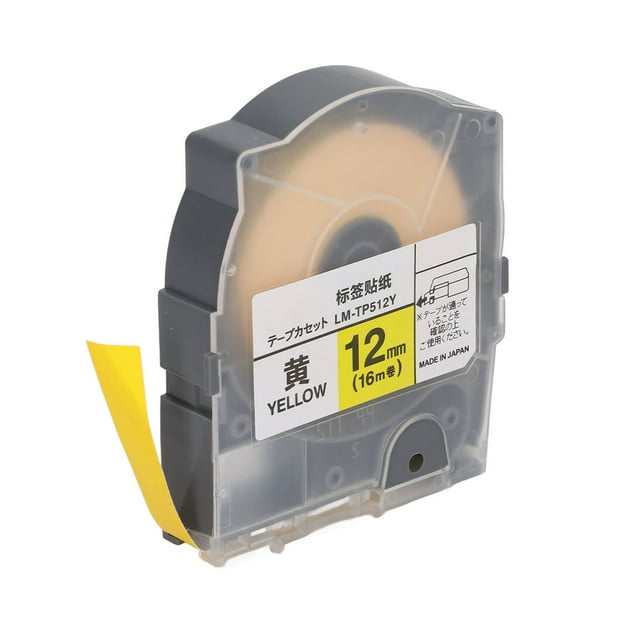 Label Maker Tape Replacement, Touch Label Maker Tape, PET Abrasion Resistant Label Tape, Clear Printing Book Label Tape for LM 550A 12mm 16m