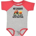 thumbnail image 3 of Inktastic Farming Daddy Plays with Tractors Boys or Girls Baby Bodysuit, 3 of 5