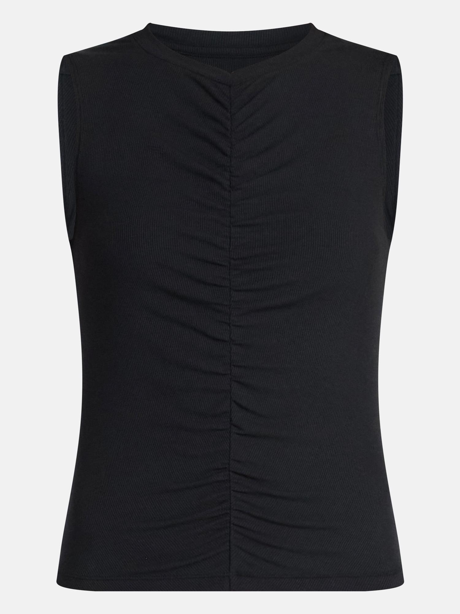 Avia Women's Shirred Ribbed Cinch Ballet Tank, Sizes XS-XXXL