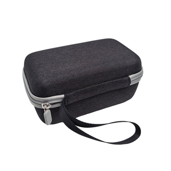Black Hard Shell Case For Thermal Printer Holder Storage Bag With Removable Divider And Accessory Storage