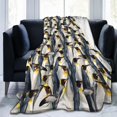 thumbnail image 2 of for Penguin Blanket Penguin Throw Gifts for Men Women Kids Girls Birthday Decor Throw Soft Cozy Plush Blanket 50"x40", 2 of 6
