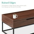 thumbnail image 5 of Best Choice Products 44in Lift Top Coffee Table for Living Room w/ Tray Edge Tabletop, Wood-Grain Finish - Brown, 5 of 8