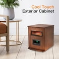 thumbnail image 6 of Lifesmart 1500 Watt 6 Element Wood Cabinet Infrared Heater, 6 of 15