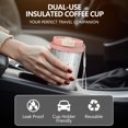 thumbnail image 5 of 18oz Double Drinking Coffee Mug – Vacuum Insulated Stainless Steel Travel Cup with Leakproof Lid, 316 Steel Thermos Tumbler for Hot & Cold Beverages, 5 of 7