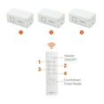 thumbnail image 5 of Link2Home Wireless Remote Control Outlet Light Switch, Countdown Timer and Random Function, 100 ft range, Compact Side Plug. Switch ON/OFF Household Appliances., 5 of 11