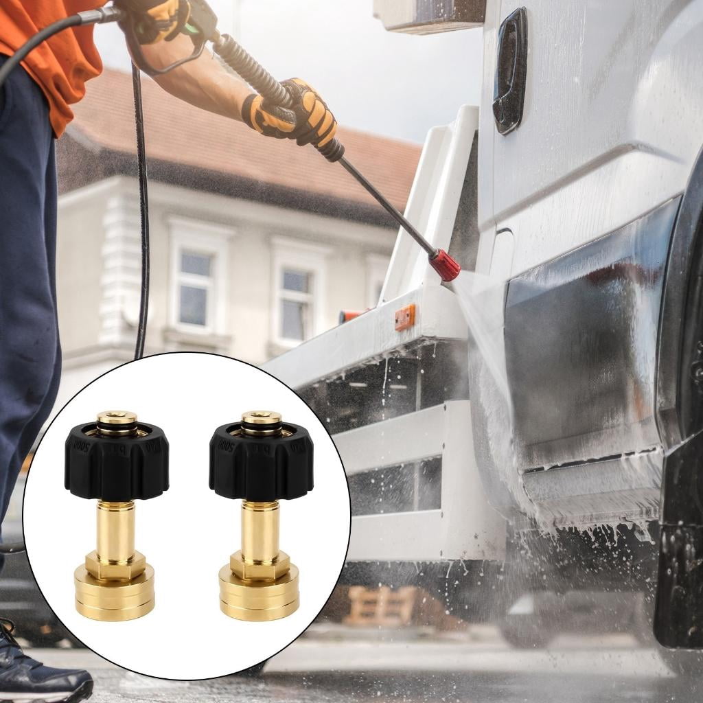 CEORPER Copper 3/4In Female Quick Connect Adapter For Pressure Washer Inlets M22-14mm Hose To Water Guns Coupling With Tape