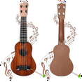 thumbnail image 4 of 17In Kids Ukulele Guitar 4Strings Mini Children Musical Instruments Toys with Picks for Toddler ,C, 4 of 4