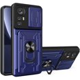 thumbnail image 1 of Étui de Protection Robuste pour Xiaomi 12 Pro (Pas 12), Anneau Magnétique Support Coulissant Caméra avec Porte-Cartes, 1 of 5