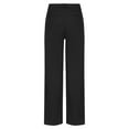 thumbnail image 4 of TTAO Boys Dress Pants Kids Slim Fit Solid Color Chino Long Trousers Black 4, 4 of 5