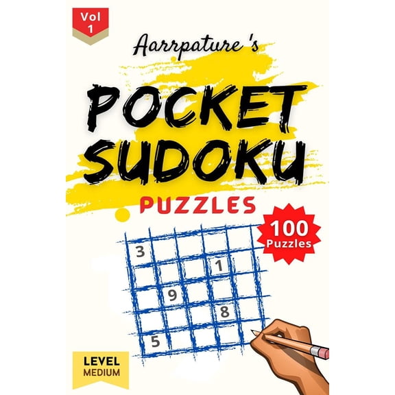 Pocket Sudoku Puzzle Game Book [ Medium Level ]