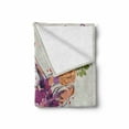 thumbnail image 2 of Indie Soft Flannel Fleece Throw Blanket, Colorful Deer Portrait with Color Splashes and Various Flowers on the Horns, Cozy Plush for Indoor and Outdoor Use, 70" x 90", Multicolor, by Ambesonne, 2 of 6