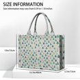 thumbnail image 3 of Large Capacity Tote Bag,Gray Christmas Tree Pattern Handbag Fashion Luxury Tote Bag,15.7"x13"x 5.1" Inches,Laptop Compatible, 3 of 6