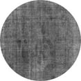thumbnail image 1 of Ahgly Company Indoor Round Abstract Gray Modern Area Rugs, 4' Round, 1 of 4