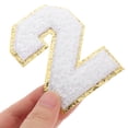thumbnail image 3 of EeaseCA 8pcs Creative Number Designed Embroidery Patches Appliques Sewing Patches Sew On Patches, 3 of 8