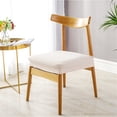 thumbnail image 2 of Stretch Dining Chair Seat Covers for Dining Room Removable Anti-Dust Chair Seat Protector Slipcovers, 2 of 5