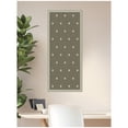 thumbnail image 3 of Kate and Laurel Framed Fabric Pinboard 18 x 42, Green Botanical Block Print Printed Linen Classic Bulletin Board for Use as a Vision Board or Wall Organization, Florence Silver Frame, 3 of 8