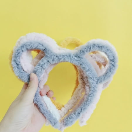 

Esho Girls Plush Cartoon Ear Design Headband Hairband Little Girl Cute Hair Loop Headwear Party Gift