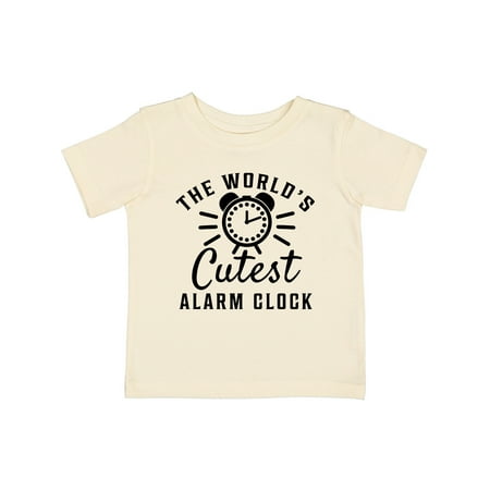 

Inktastic The Worlds Cutest Alarm Clock Gift Baby Boy or Baby Girl T-Shirt