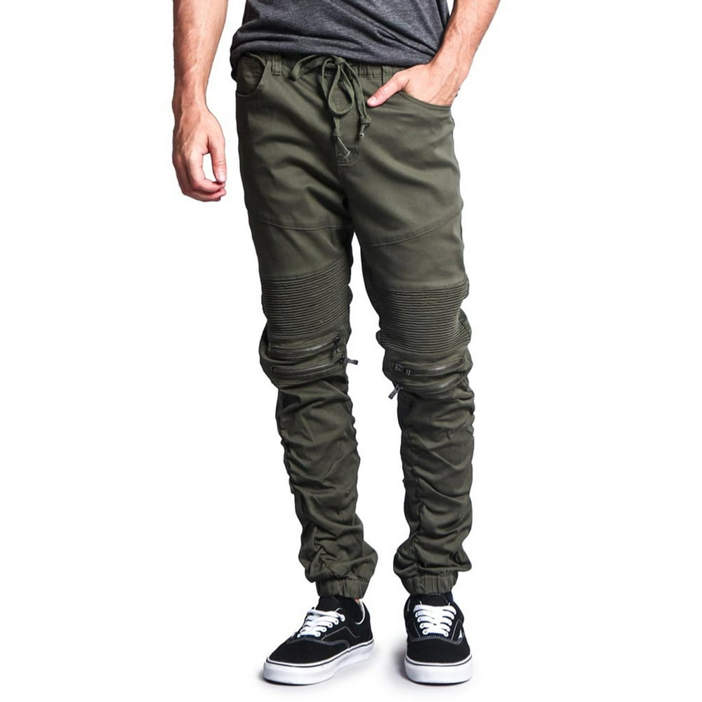 stacked jogger pants