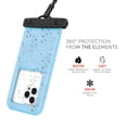 thumbnail image 3 of Body Glove Tidal Waterproof Floating Phone Pouch - Blue/Clear, 3 of 8