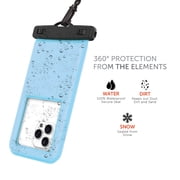 Body Glove Tidal Waterproof Floating Phone Pouch - Blue/Clear