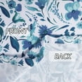 thumbnail image 3 of Printed Valance Curtains, Rod Pocket Leaf Flower Pattern Short Tier Curtain Valance, 3 of 7