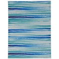 thumbnail image 1 of Janna 3' x 5' Washable Accent Rug, Ivory and Blue, 1 of 7
