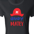 thumbnail image 4 of Inktastic Ahoy Matey, Pirate Hat, Skull and Bones, Pirates Women's T-Shirt, 4 of 5