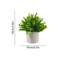 thumbnail image 3 of Luxcidy Artificial Flowers Bonsai, Simulated Small Potted Plants, Faux Green Plants for Living Room Office Entrance, Wine Cabinet Decor, Artificial Topiary (C), 3 of 6