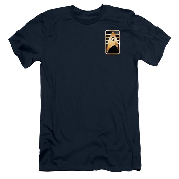 Star Trek Discovery Cadet Badge Adult 30/1 T-Shirt Navy