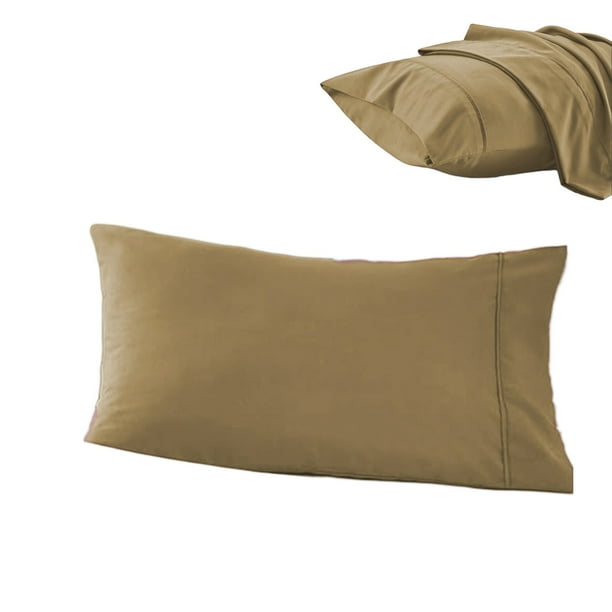 Funda de almohada mediana y fresca, funda de almohada de tela cepillada, funda de almohada fresca, adecuada para quienes duermen profundamente, funda de almohada suave y transpirable, cierre de sobre