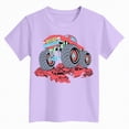 thumbnail image 4 of TOWED22 Dinosaur Shirt for Kids Boys Girls Funny Toddler Dino Short Sleeve Graphic Cotton Tee Top 2-7T(Light Purple,3-4 Y), 4 of 4