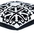 thumbnail image 4 of Nassau Collection Moroccan Stencil Square Cotton Throw Pillow - 20" - Black and White, 4 of 4