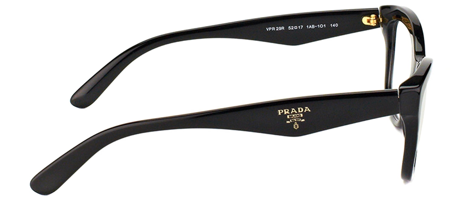 PRADA Eyeglasses PR 29RV UAN1O1 Opal Bordeaux On Bordeaux 52MM 